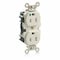 Leviton Straight Blade Receptacle, 5-15R, 15 A, 125V AC, Surface Mount, Self-Grounded M8200-T - alternate 1