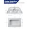 Everflow Replacement Washing Machine Outlet Box W/ Faceplate; White ABS SB300 - alternate 5