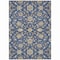 Homeroots 5' X 8' Navy Blue Brown And Ivory Moroccan Washable Indoor Outdoor Area Rug 605164 - alternate 6