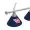 Holland Bar Stool Co University of Dayton 3 Shade Billiard Light, Chrome Fixture BL3CHDytnUn - alternate 5
