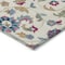 Homeroots 3' X 5' Linen Pink And Denim Blue Floral Washable Indoor Outdoor Area Rug 597824 - alternate 6