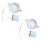 Bulbrite 6" Canless 2700K, 70w Equivalent, New Construction Integrated LED Recessed Light Kit Metal JBOX, 2PK 861678 - alternate 1