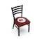 Holland Bar Stool Co BlackLogo Chair, VinylSeat L00418Indn-HD - alternate 1