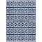 Homeroots 8' X 10' Navy Blue And Ivory Geometric Washable Indoor Outdoor Area Rug 613792 - alternate 7