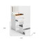 Homeroots 24" White Wood Lighted Mirrored Dresser 691694 - alternate 2