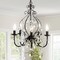 Jonathan Y Maura 5-Light 17" Crystal/Metal LED Chandelier, Black JYL9016A - alternate 13