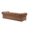 Homeroots 87" Camel Faux Leather Chesterfield Solid Wood Sofa 543940 - alternate 8