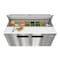 Koolmore 60 in. Commercial 2 Door Refrigerated Sandwich Prep Table, 16 Pan Capacity, 18.4  Cu. Ft. of Storage KM-PTR60-2D - alternate 10