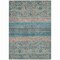 Homeroots 5' X 8' Teal Blue Salmon And Beige Medallion Washable Indoor Outdoor Area Rug 615915 - alternate 7