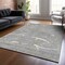 Homeroots 5' X 8' Gray Brown And Ivory Abstract Washable Indoor Outdoor Area Rug 601063 - alternate 9