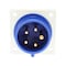 Walther-Werke Pin and Sleeve Inlet, 20A, 230/3Ã¸Y 120/208, 3 Phase, 3 Pole, NEMA Not Rated 615509 - alternate 7