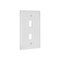 Monoprice WallPlate, Blank, 2 Hole, White 6727 - alternate 4