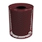 Leisure Craft 32 Gallon Receptacle with Lid and Liner, Expanded Metal, Portable, Burgundy 32EXPLNSML-BURGUNDY - alternate 1