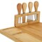 Megachef Bamboo Charcuterie and Cheese Board with Knife Stand Attachment and 4 Piece Knife Set 750122176M - alternate 5
