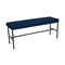 Bfm Seating Meghan 2-Seat Bolt-Down Bench, Grade 4 Upholstered Seat - Steel Frame - Sand Black Finish JS337MWH2163-SB - alternate 1
