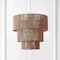 Jonathan Y Orson 24 in. 7-Light Coastal Bohemian Metal and Woven Paper Rope 3-Tier LED Chandelier, Natural/White JYL9564A - alternate 5