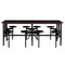 Regency Endure Standing Height Table & Chair Set with 8 Pull-Out Stools, Walnut Top, Walnut Wood Seats 9008-WLT-WLT - alternate 7