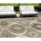 Homeroots 9' X 12' Taupe Brown And Ivory Medallion Washable Indoor Outdoor Area Rug 589654 - alternate 1