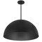 Homeroots 32" Black Aluminum Dome LED Dimmable Outdoor Pendent Hanging Light 683472 - alternate 7