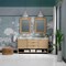 James Martin Vanities Solene 72 in. Double Vanity, Seaside Oak, w/ 3 CM Ethereal Noctis Quartz Top D225-V72-SSO-3ENC - alternate 3