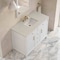 James Martin Vanities Bellshire 48" Single Vanity, Bright White w/ 3 CM Siberian Silestone Top 660-V48-BW-3SFR - alternate 7