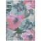 Homeroots 3' X 5' Teal Blue And Aqua Floral Washable Indoor Outdoor Area Rug 611096 - alternate 7