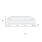 Homeroots 103" White Italian Leather Reclining USB Sofa 632868 - alternate 7