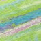 Homeroots 8' Lime Green And Sky Blue Round Abstract Washable Indoor Outdoor Area Rug 612517 - alternate 8