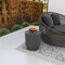 Leisuremod Eden 14 in Round Stone Side Table, Weatherproof Pedestal Base, Fully Assembled EST14GR - alternate 6