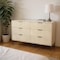 Homeroots 56" Natural Solid Wood Six Drawer Dresser 620849 - alternate 11