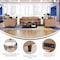 Flash Furniture HERCULES Artemis 3 Piece Cognac LeatherSoft Sofa and 2 Chair Set, 8 AC Outlets/4 USB/4 USB-C Ports ZB-8921-SET3-COGNAC-GG - alternate 8