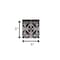 Homeroots 5" X 5" Black And White Orchid Peel And Stick Removable Tiles 390779 - alternate 3