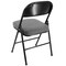 Elama 4 Piece Metal Folding Chair with 2.2 Inch Padded Seats in Gray ELM-J0618-G - alternate 5