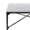 Homeroots 42" Black and White Genuine Marble And Iron Square Coffee Table 573463 - alternate 7