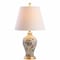Jonathan Y Grace 24" French Country Cottage Ceramic/Iron Floral Urn LED Table Lamp, Multi/Gold JYL3009A - alternate 12