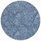 Homeroots 8' Navy Blue And Ivory Round Floral Washable Indoor Outdoor Area Rug 594643 - alternate 5