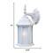 Homeroots White Frosted Glass Swing Arm Wall Light 399222 - alternate 5