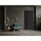Vdomdoors Front Exterior Prehung Steel Door Ronex1033 Teak Entry Metal Modern Painted W36xH80 Left hand RONEX1033EXD-OAK-W36 x H80-LH-I - alternate 5