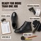 Handpoint Mens 6 in Soft Toe Lace-Up Work Boots-Black Full Grain Leather Dress Safety Boots, KEVLAR, 8 RV4102-EE-8 - alternate 7