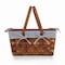 Picnic Time Family Of Brands Kansas Handwoven Wood Picnic Basket, Navy Blue & White Stripe 350-01-211-000-0 - alternate 7