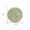 Homeroots 8' Sage Round Abstract Washable Indoor Outdoor Area Rug 607886 - alternate 6