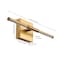 Jonathan Y McKenna 16.25" Modern Minimalist Dimmable Integrated LED Metal Wall Sconce, Brass Gold JYL7039B - alternate 8