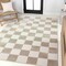 Jonathan Y Thea Modern Geometric Checkerboard High-Low Beige/Cream 3 ft. x 5 ft. Area Rug SND103A-3 - alternate 7