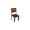 Homeroots Set of Two Brown Solid Wood Ladder Back Dining Side Chairs 565294 - alternate 4