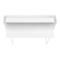 Homeroots 47" White Wood and Metal Sled Computer Desk 489849 - alternate 7