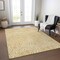 Homeroots 9' X 12' Gold And Ivory Abstract Washable Indoor Outdoor Area Rug 599716 - alternate 9