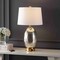 Jonathan Y Reese 26.5" 1-Outlet Contemporary Style Iron/Glass LED Table Lamp w/USB Charging Port, Silver/Brass G JYL4054A - alternate 6