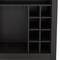 Homeroots Black Bar Cart With Wine Storage 478379 - alternate 3