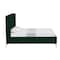 Homeroots Green Velvet Upholstered King Bed Frame 544812 - alternate 6