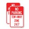 Signmission No Parking - Tow Away Zone 247, 18'' X 24'' 2 Signs, Heavy Gauge Aluminum, 2PK A-1824-2PACK-23792 - alternate 1